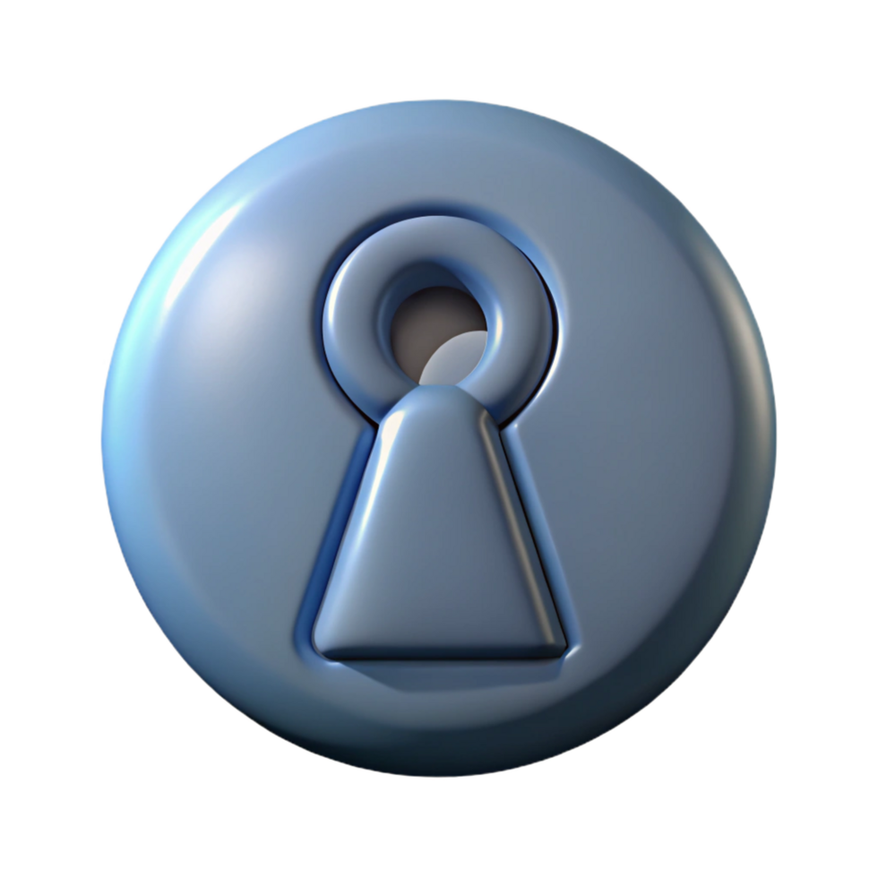 extraordinary joyful coastal Keyhole character with a circular top. Symmetrical, single-weight stroke, with Scalable Design. museum quality png