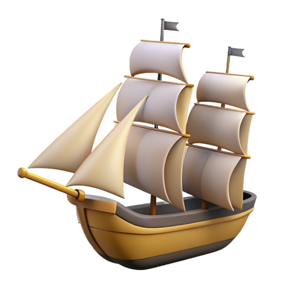 unparalleled surreal Silhouette of a sailing ship. Clean lines, flat color, with Scalable Design. exclusive png