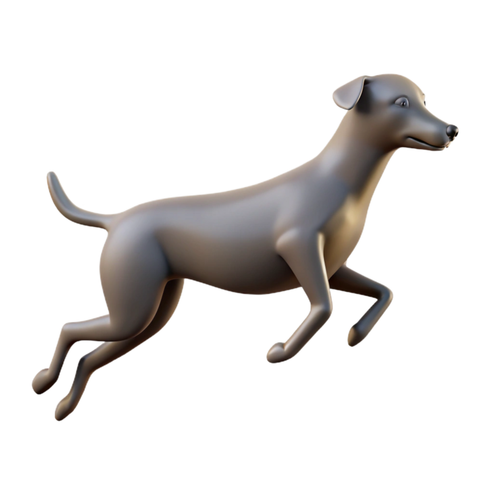 exquisite quintessential Crisp edges on a jumping dog silhouette. Flat color, scalable design, minimal details with Scalable Design. png