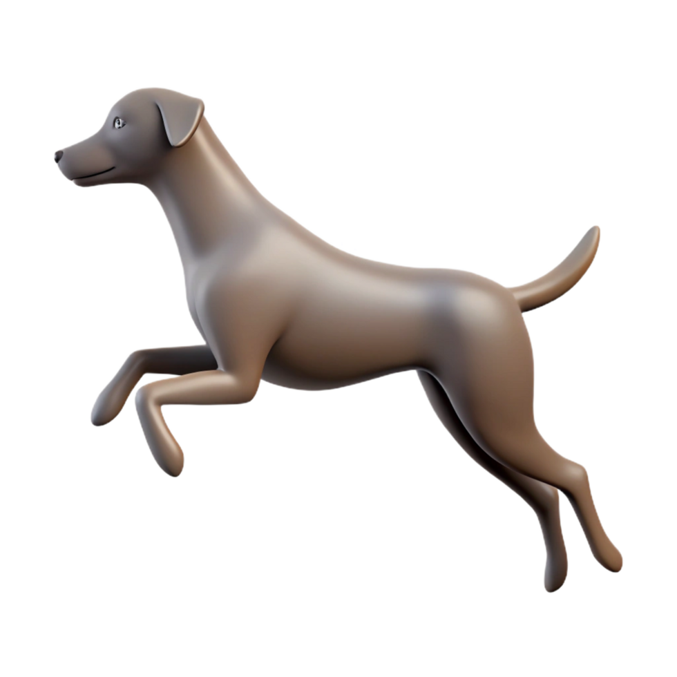 melancholic dramatic Crisp edges on a jumping dog silhouette. Flat color, scalable design, minimal details with Scalable Design. luxury png