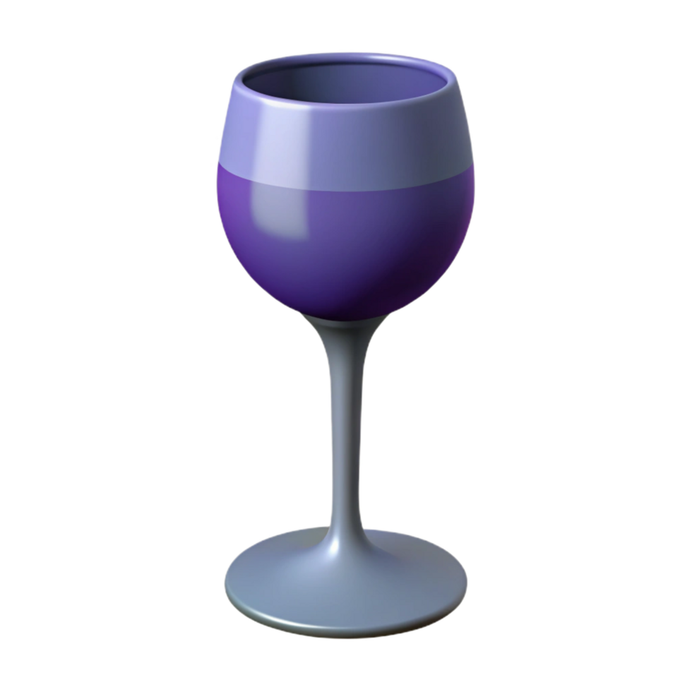 breathtaking signature Silhouette of a wine glass. Clean lines, flat color, with Scalable Design. png