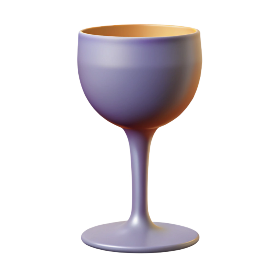 coveted nordic Silhouette of a wine glass. Clean lines, flat color, with Scalable Design. top-tier png