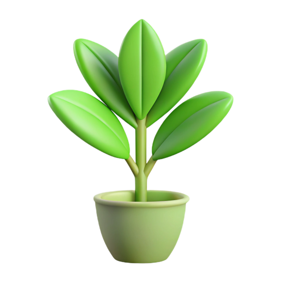 reflective vibrant Clean lines define a plant silhouette. Flat color, minimal design, with Scalable Design. crisp png