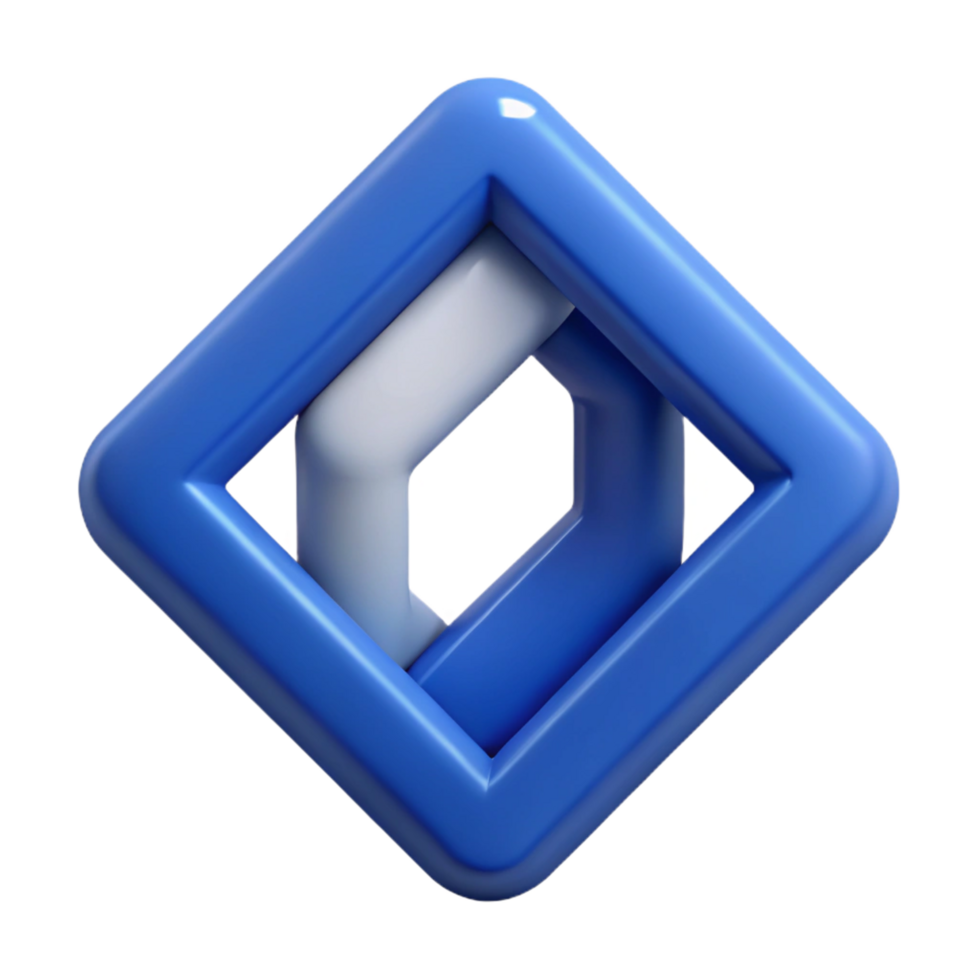 pristine nostalgic classic Minimal logo of interlocking squares. Clean lines, flat color, crisp edges with Scalable Design. 8K png