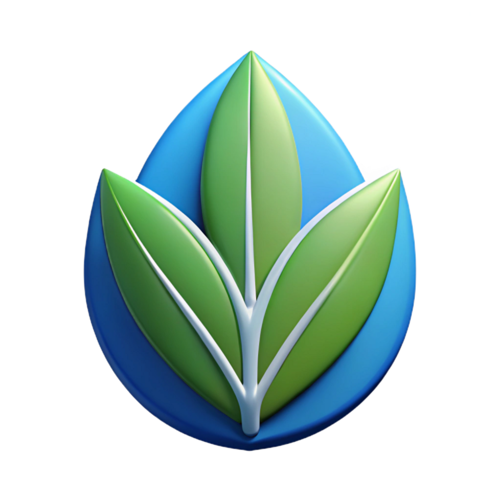 acclaimed art deco Scalable logo featuring a stylized leaf. Clean lines, crisp edges, flat color with Scalable Design. impeccable png
