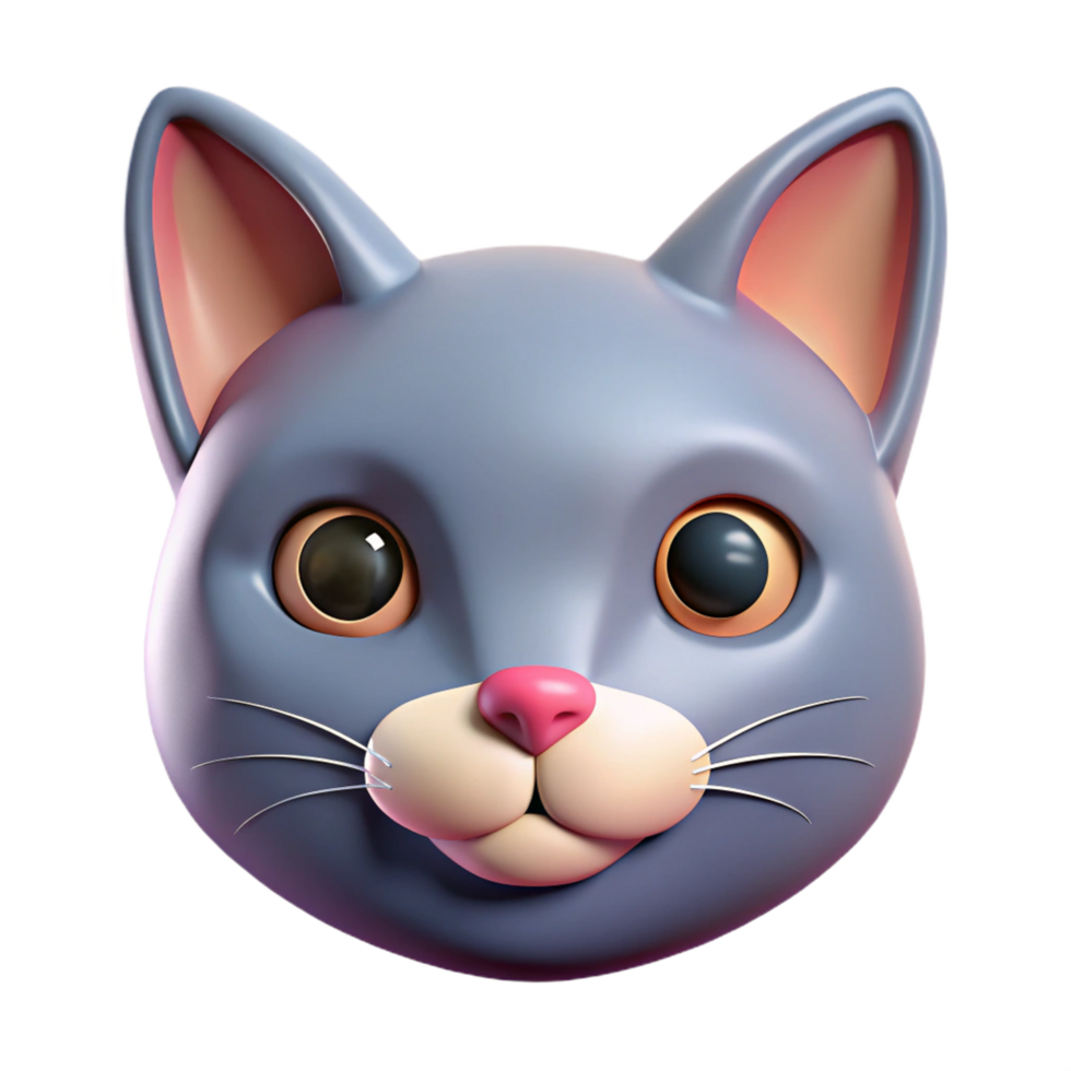 radiant mysterious avant-garde Stylized line art of a cat's face. Crisp edges, single-weight stroke, flat color with Scalable Design. premium png