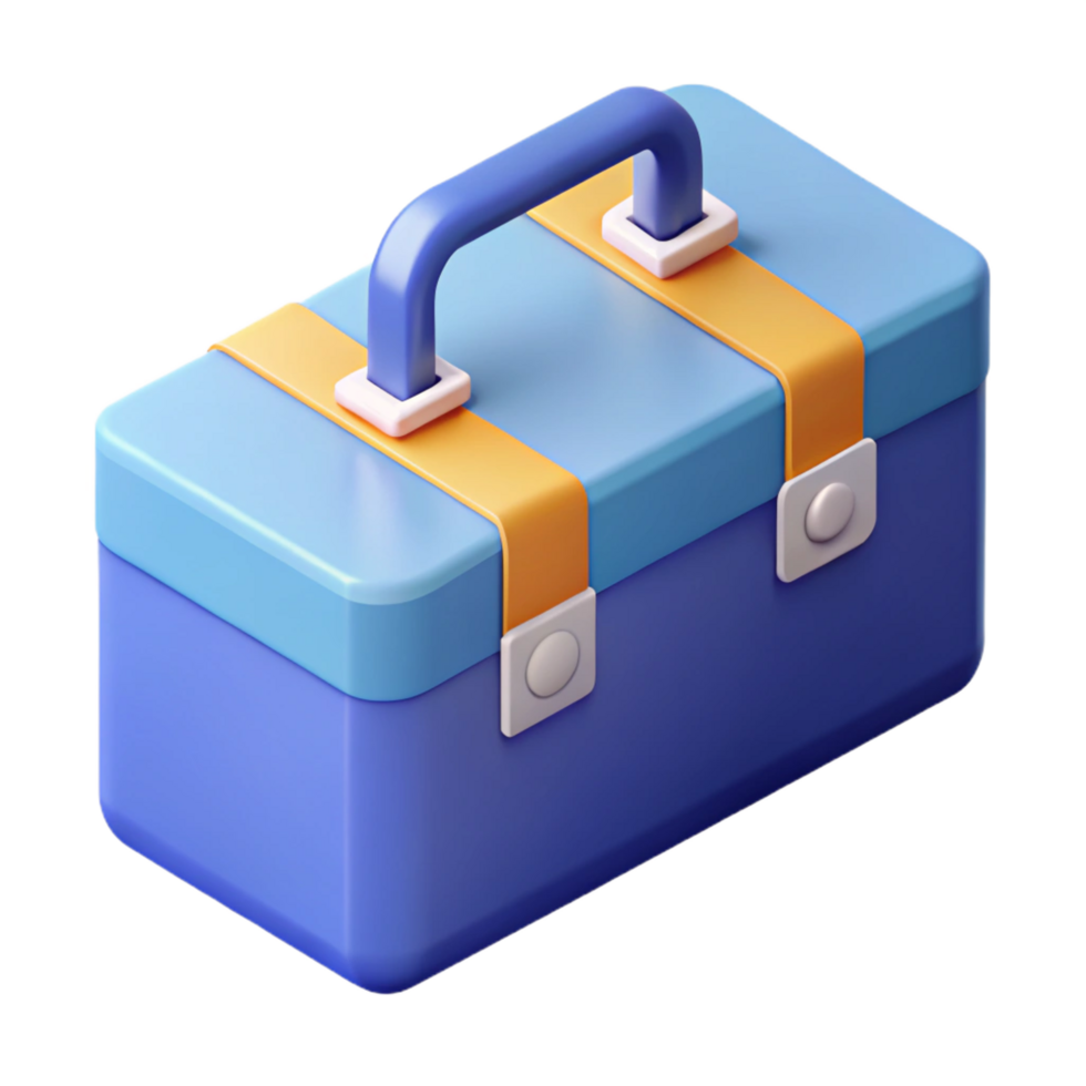 unforgettable abstract Isometric toolbox with minimal design. Clean lines, flat color with Scalable Design. masterfully captured png