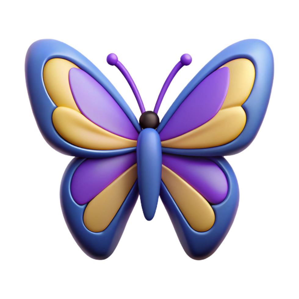 exemplary bohemian Symmetrical butterfly with bold outlines. Flat color, clean lines, with Scalable Design. professional png