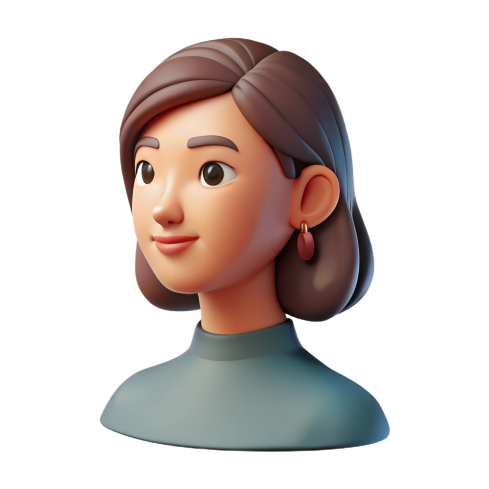tranquil enchanting Line art portrait of a woman's profile. Single-weight stroke, flat color, clean lines with Scalable Design. masterfully captured png