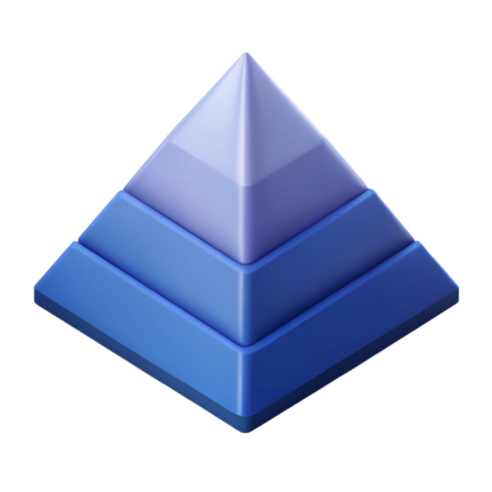 whimsical magnificent Isometric pyramid with minimal design. Crisp edges, with Scalable Design. handcrafted png