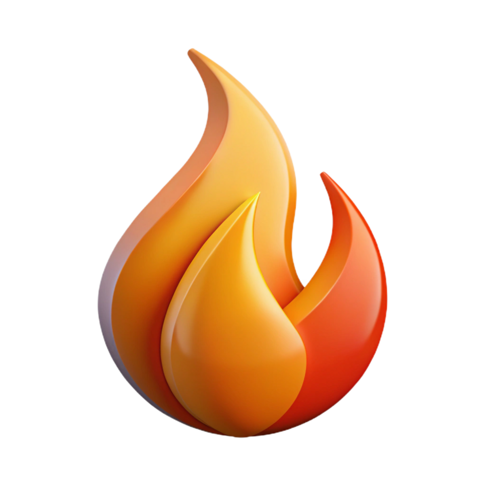 stunning peaceful futuristic Scalable, abstract logo resembling a flame. Clean lines, flat color with Scalable Design. artisan png