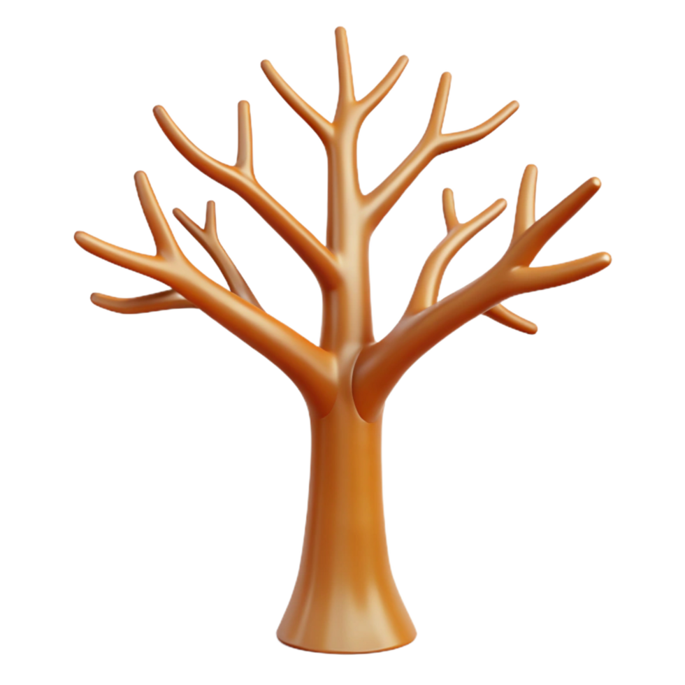 sumptuous industrial Line art of a tree with bare branches. Single-weight stroke, flat color, clean lines with Scalable Design. high quality png