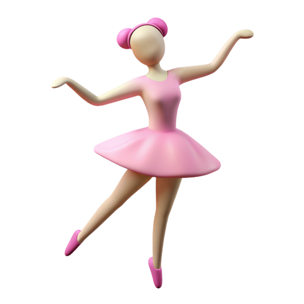 intense dazzling Silhouette of a ballerina. Crisp edges, flat color, minimal design with Scalable Design. 8K png