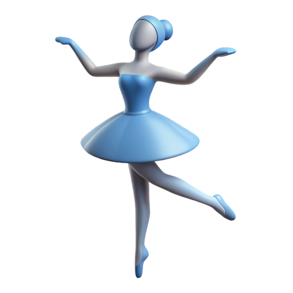 impressive iconic Silhouette of a ballerina. Crisp edges, flat color, minimal design with Scalable Design. png