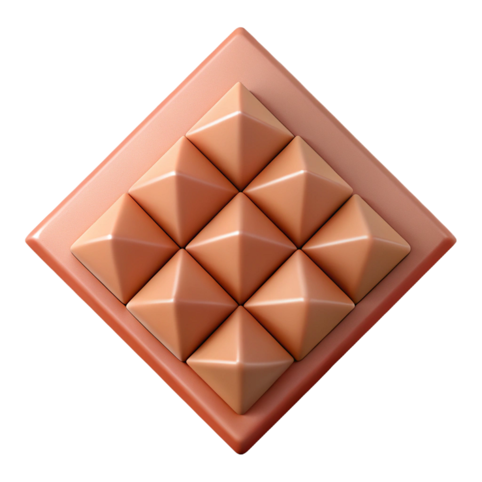 mysterious majestic Geometric pattern of squares and triangles. Crisp edges, flat color, with Scalable Design. original png