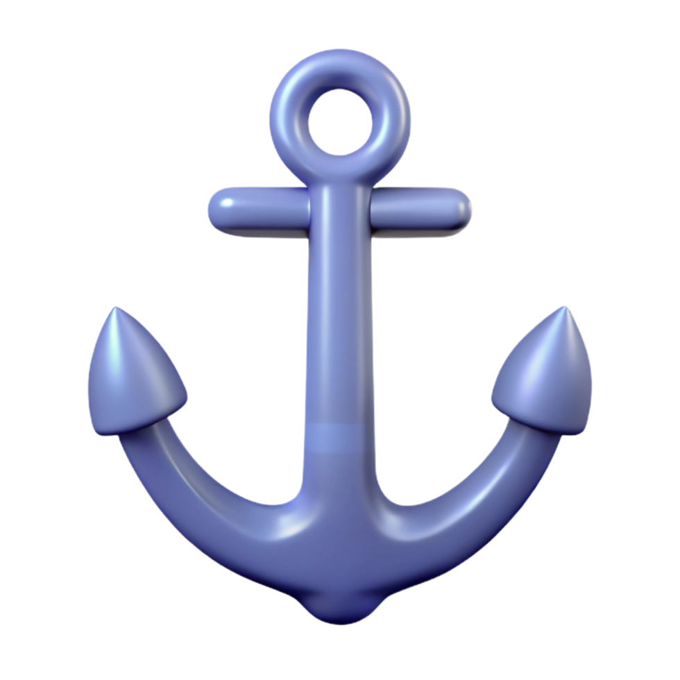 coveted modern Simple line art of an anchor. Clean lines, flat color, single-weight stroke with Scalable Design. authentic png