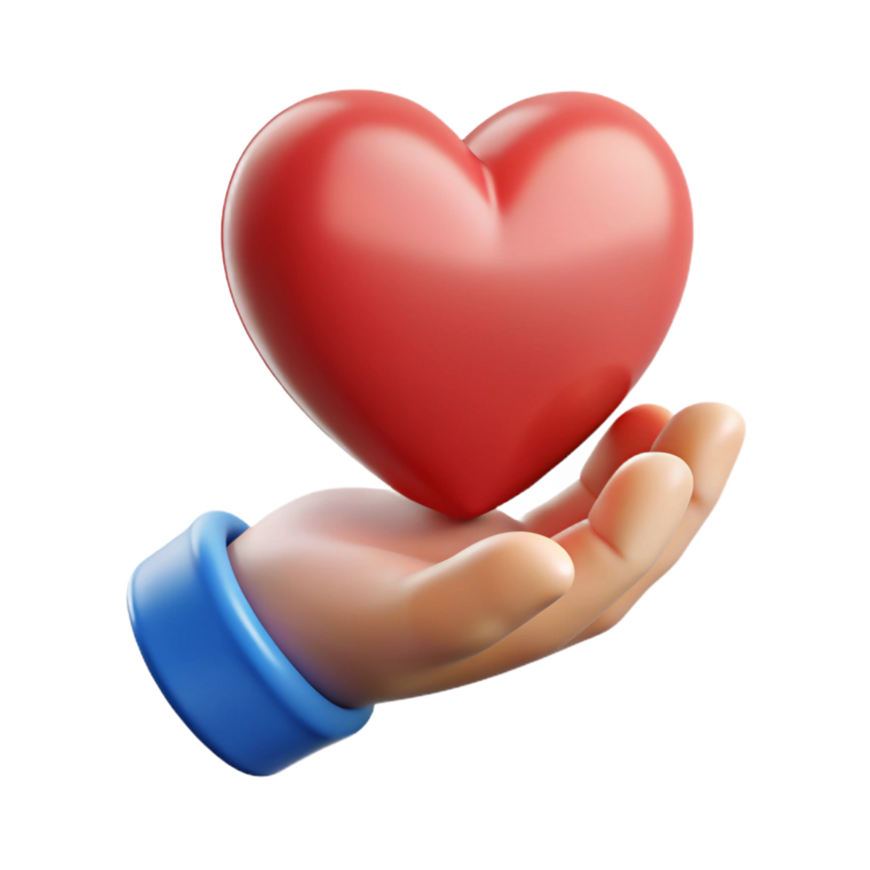 timeless futuristic Silhouette of a hand holding a heart. Crisp edges, scalable design, flat color with Scalable Design. artisan png