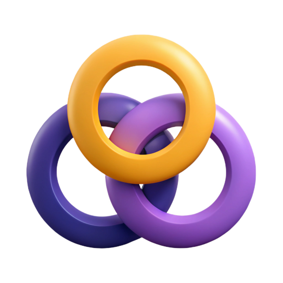 inspired baroque Abstract composition of three intersecting circles. Flat color, with Scalable Design. flawless png