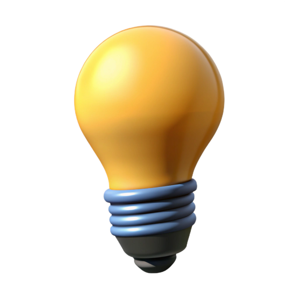 majestic energetic surreal Silhouette of a lightbulb. Crisp edges, scalable, flat color with Scalable Design. expertly shot png