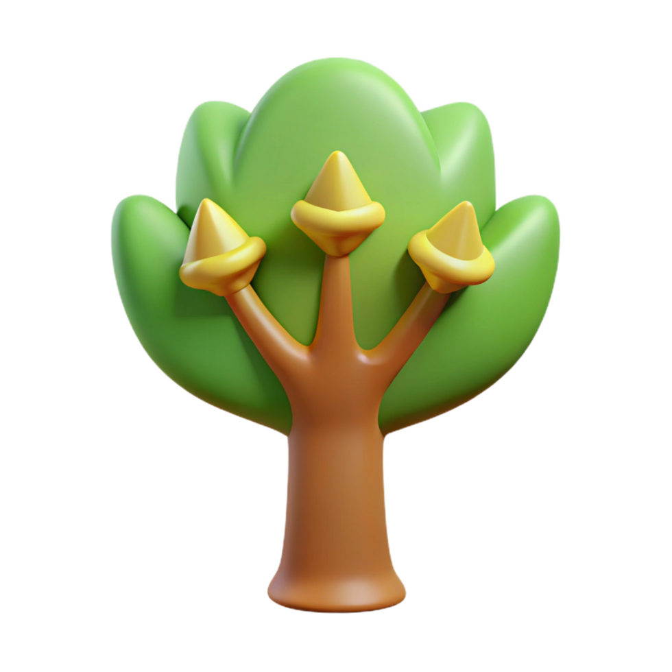 unparalleled elegant Stylized tree icon with a circular crown. Crisp edges, flat color with Scalable Design. genuine png