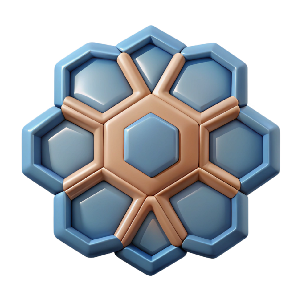 elegant abstract Geometric pattern of hexagonal tiles. Minimal design, flat color with Scalable Design. ultra HD png