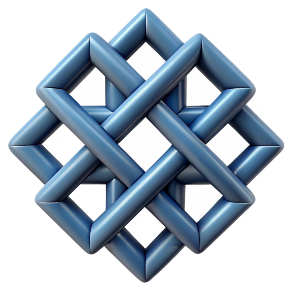 energetic radiant Geometric pattern of interlocking diamonds. Minimal design, flat color with Scalable Design. precision png