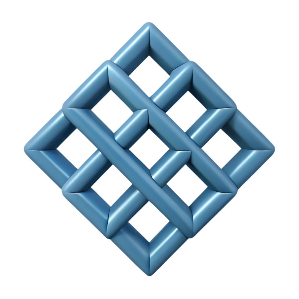beautiful passionate tropical Geometric pattern of interlocking diamonds. Minimal design, flat color with Scalable Design. refined png