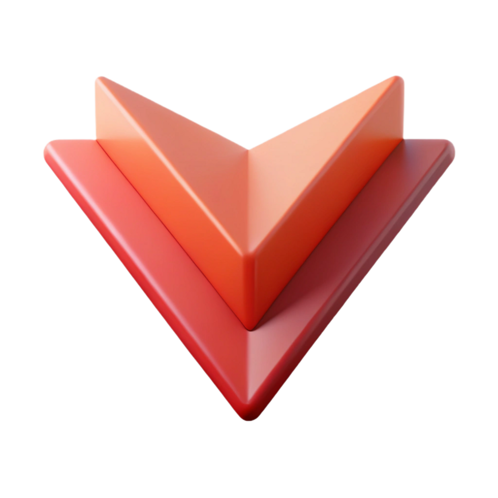 dramatic memorable Clean lines forming an abstract, arrow-like shape. Flat color with Scalable Design. png