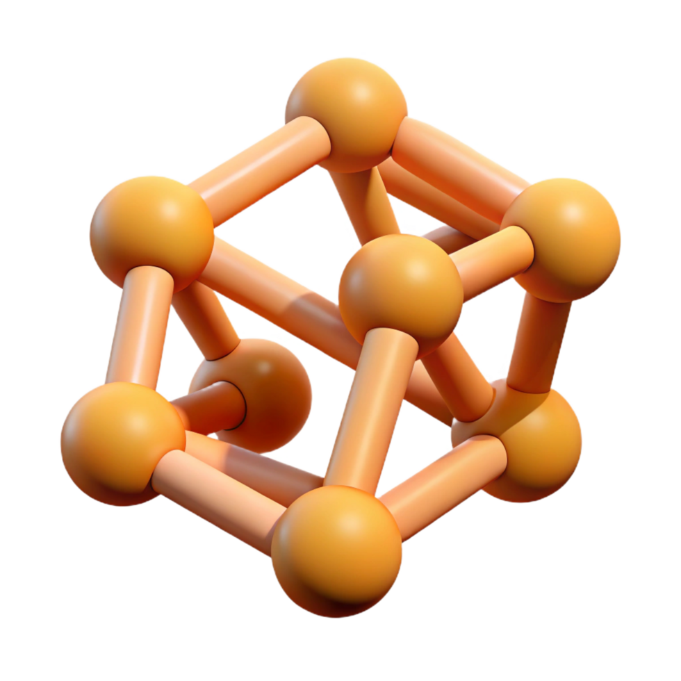 distinctive tropical Scalable, abstract shape formed by connected dots. Single-weight stroke with Scalable Design. high resolution png