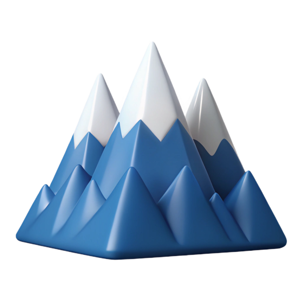 quintessential vintage Flat color monoline mountain range with clean lines and crisp edges with Scalable Design. fine detail png