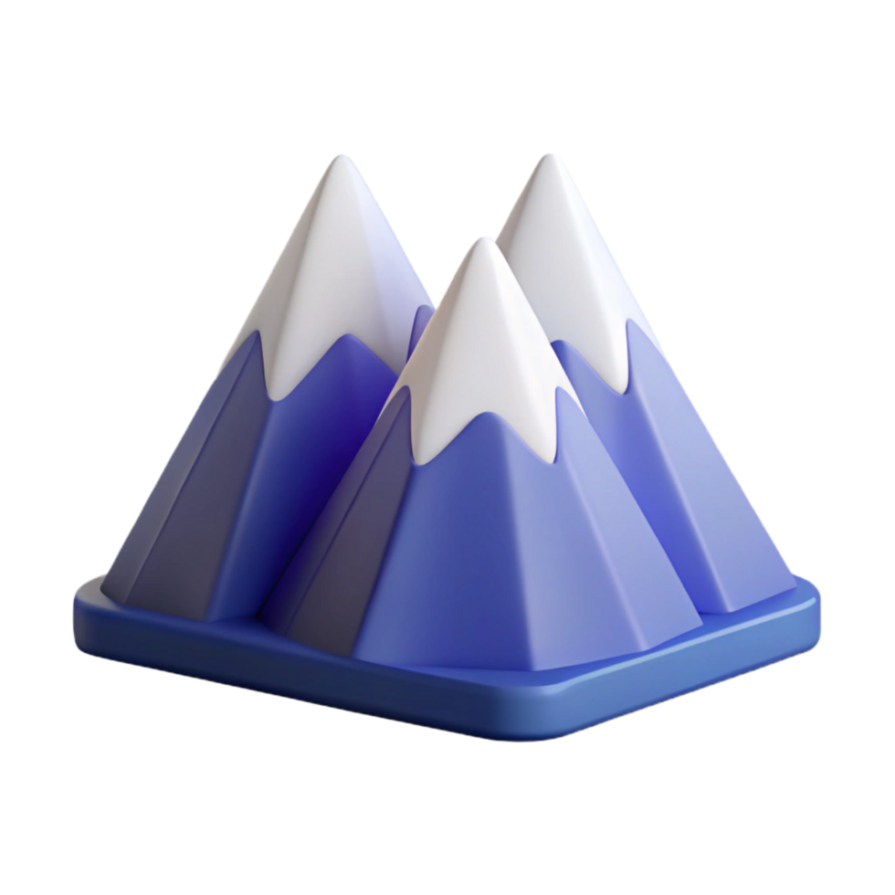 magnificent industrial Flat color monoline mountain range with clean lines and crisp edges with Scalable Design. ultra HD png