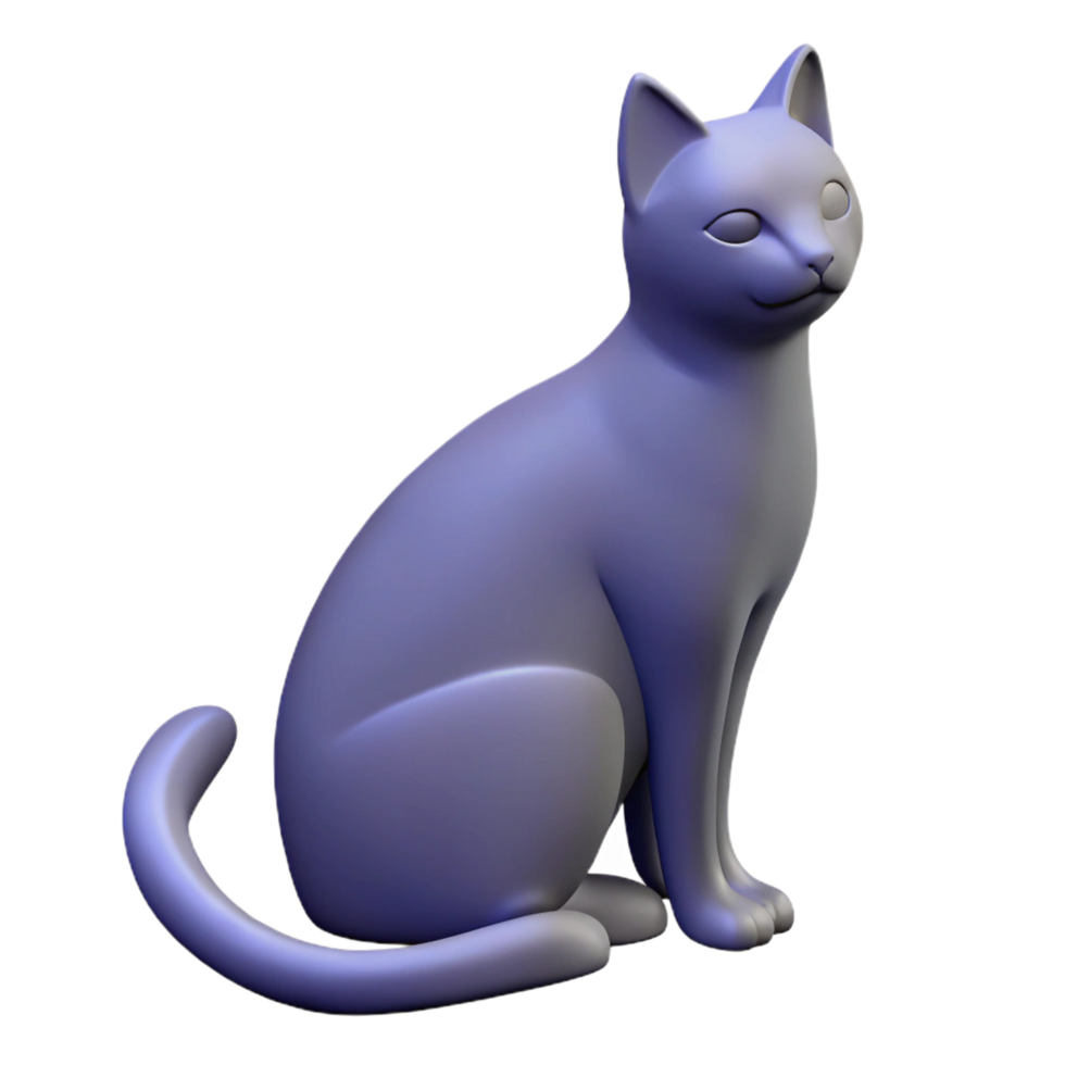 mesmerizing inspired Silhouette of a cat sitting. Clean lines, with Scalable Design. png