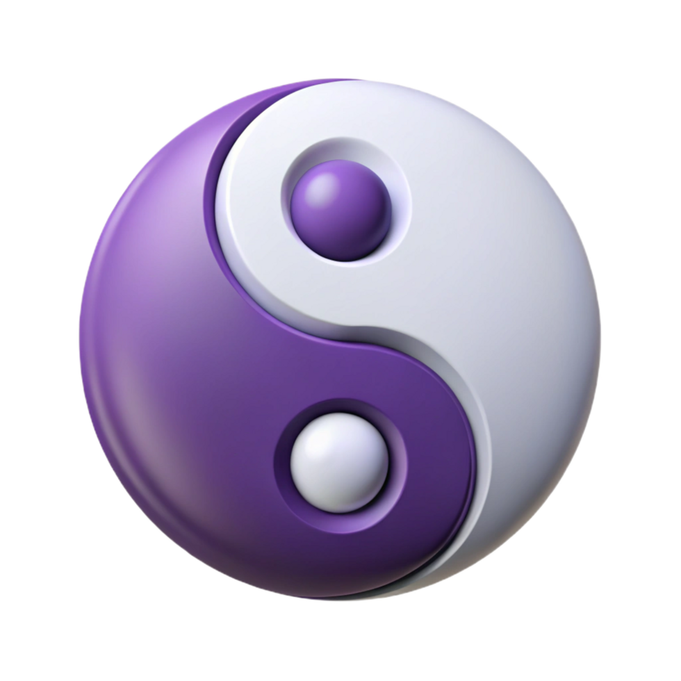vibrant notable Symmetrical silhouette of a yin-yang symbol. Crisp edges, flat color with Scalable Design. png