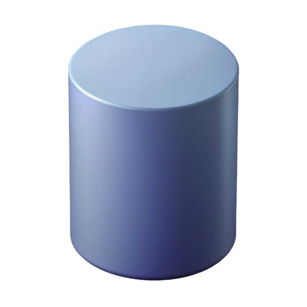 wonderful unparalleled Geometric silhouette of a cylinder. Clean lines, with Scalable Design. png