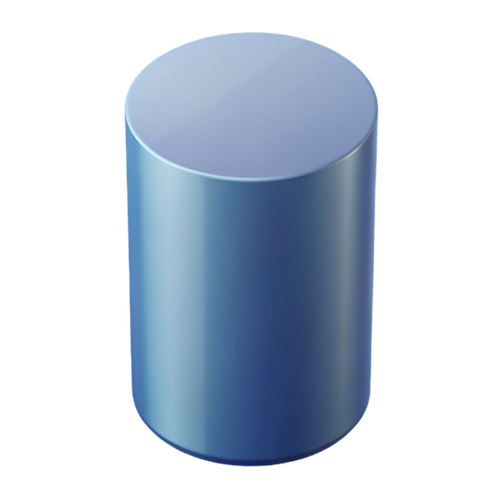 splendid classic Geometric silhouette of a cylinder. Clean lines, with Scalable Design. refined png