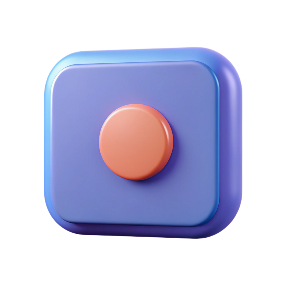 remarkable urban Rectangular badge with rounded corners and a central dot. Minimal, clean lines, flat color with Scalable Design. exclusive png