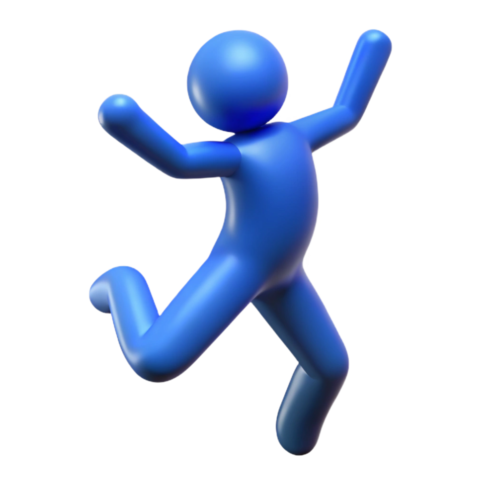 timeless vintage Silhouette of a person jumping. Minimal, single-weight stroke with Scalable Design. impeccable png