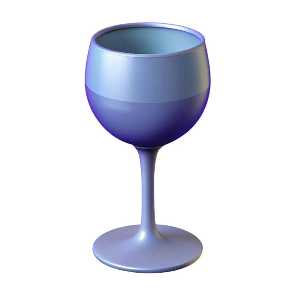 striking peaceful vintage Clean lines silhouette of a wine glass. Flat color, crisp edges with Scalable Design. 4K png