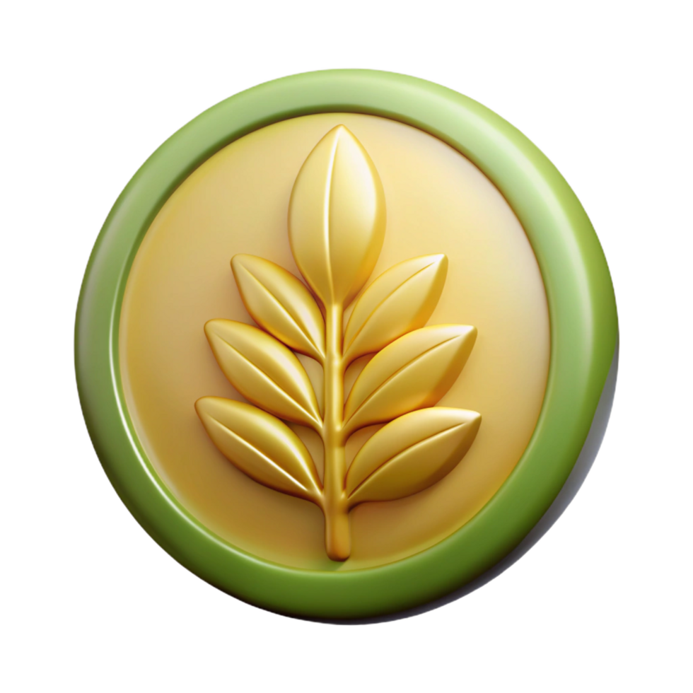magnificent unforgettable Oval badge with a stylized symmetrical leaf. Crisp edges, scalable, single-weight stroke with Scalable Design. png