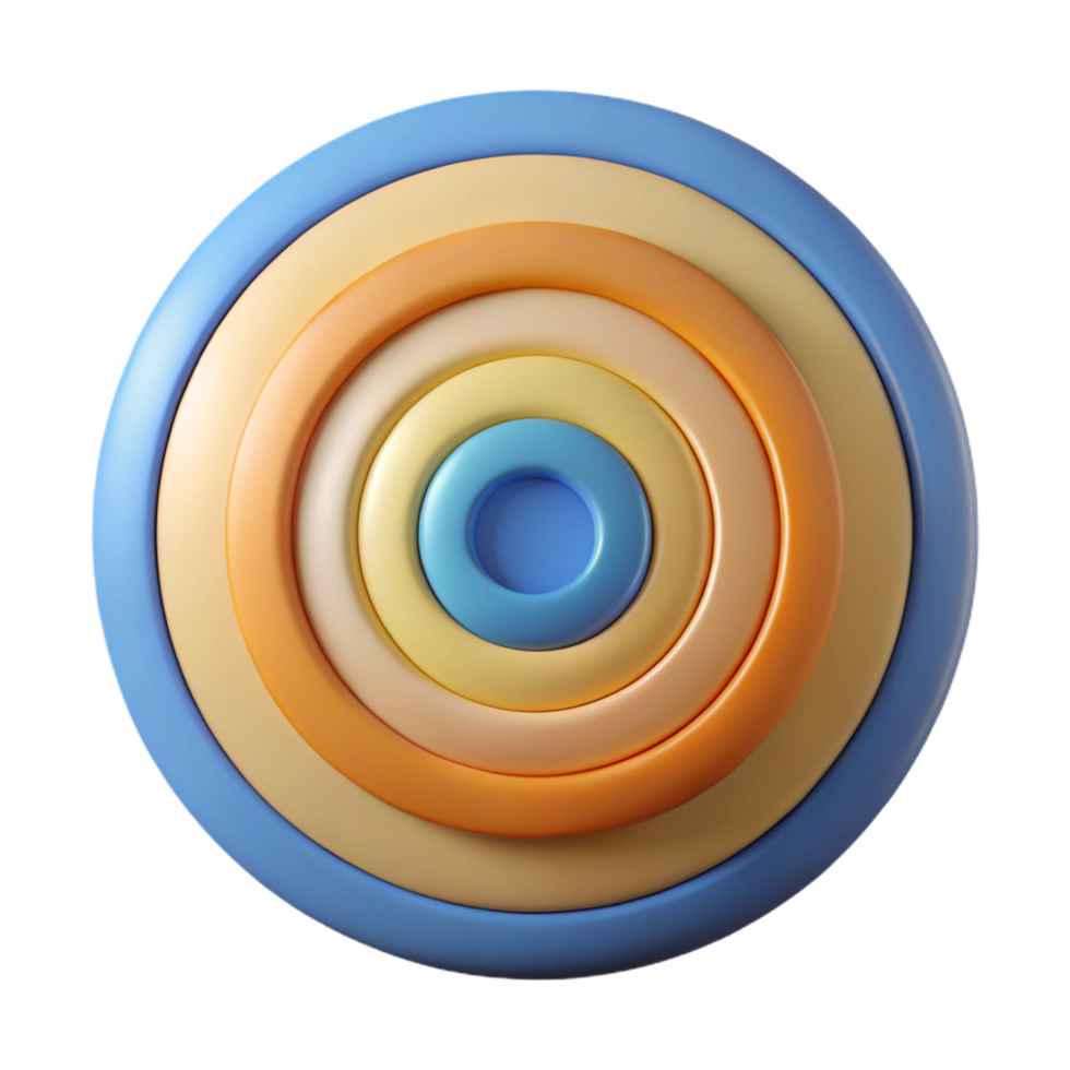 spectacular mysterious impressionist Concentric circles, flat color, symmetrical, geometric with Scalable Design. detailed png