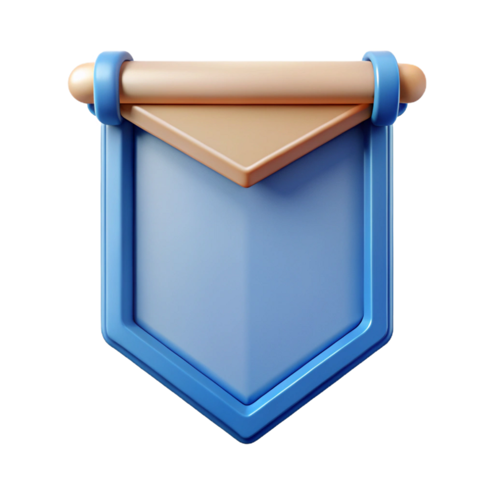 bold hypnotic Banner-shaped badge with pointed ends. Crisp edges, scalable, single-weight stroke with Scalable Design. expertly shot png