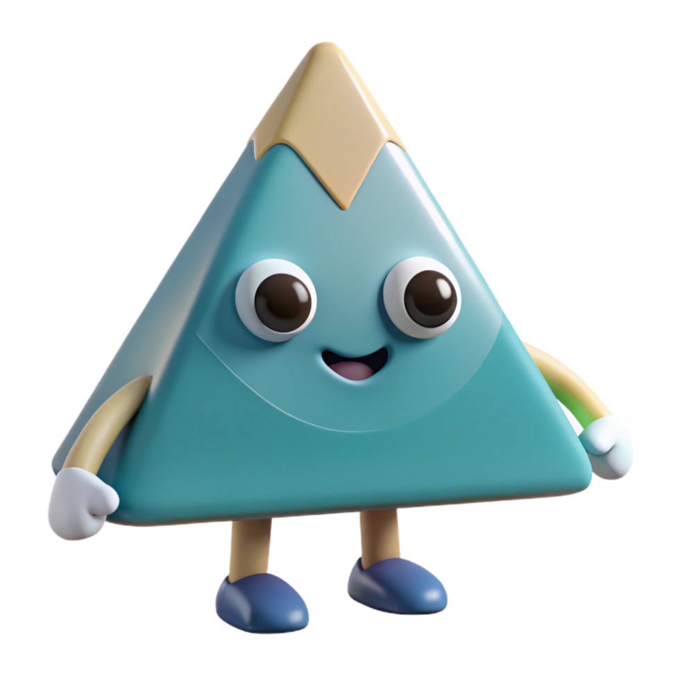 stunning vintage Triangular mountain character with a flat color. Scalable, crisp edges with Scalable Design. 4K png