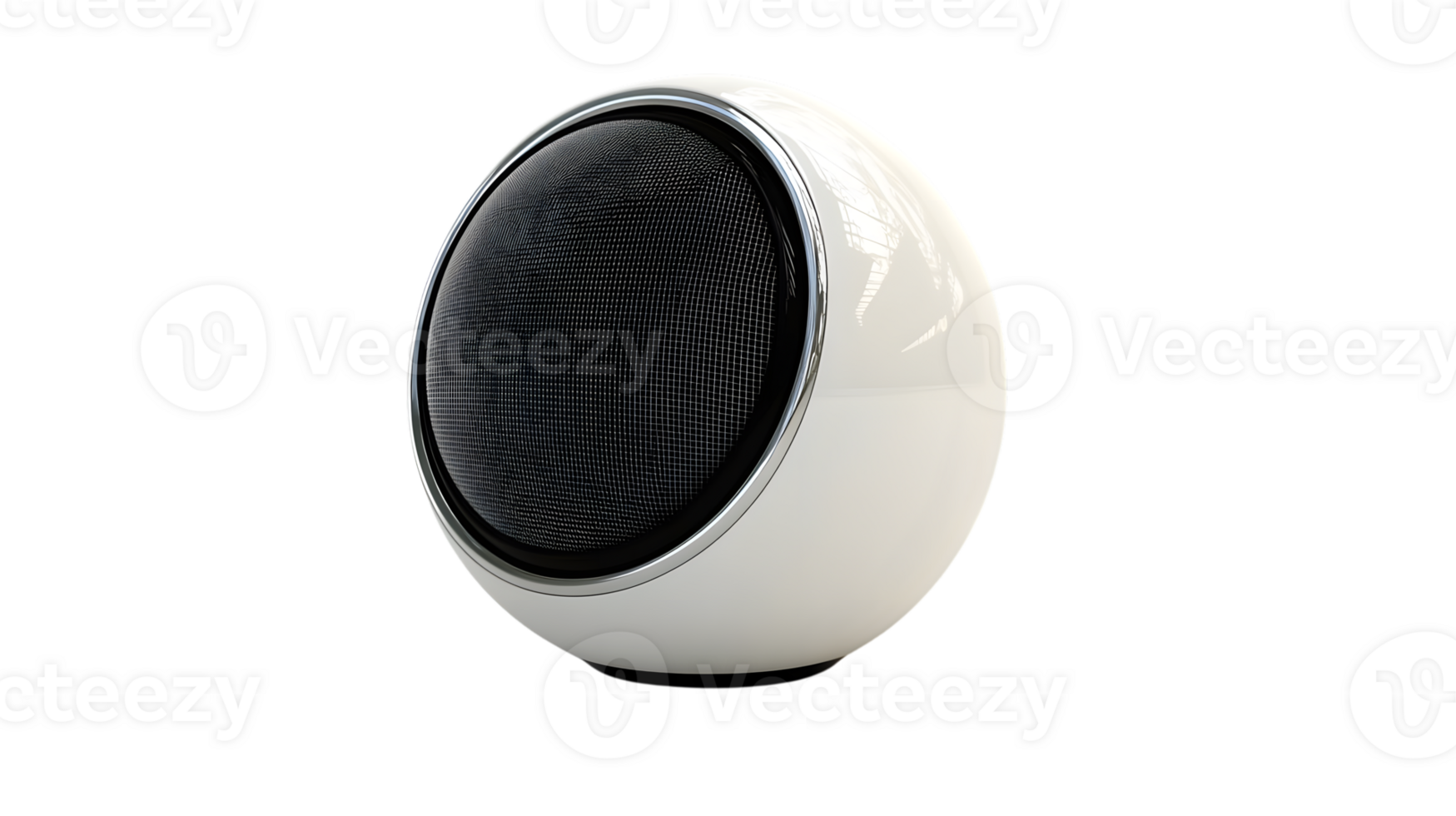 Modern Spherical Speaker with Sleek Design and HighQuality Sound Output for Home Audio Systems png
