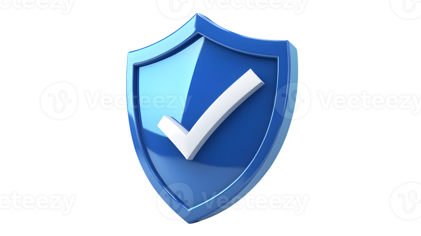 Secure Protection Symbol with Checkmark Icon for Safety and Approval png