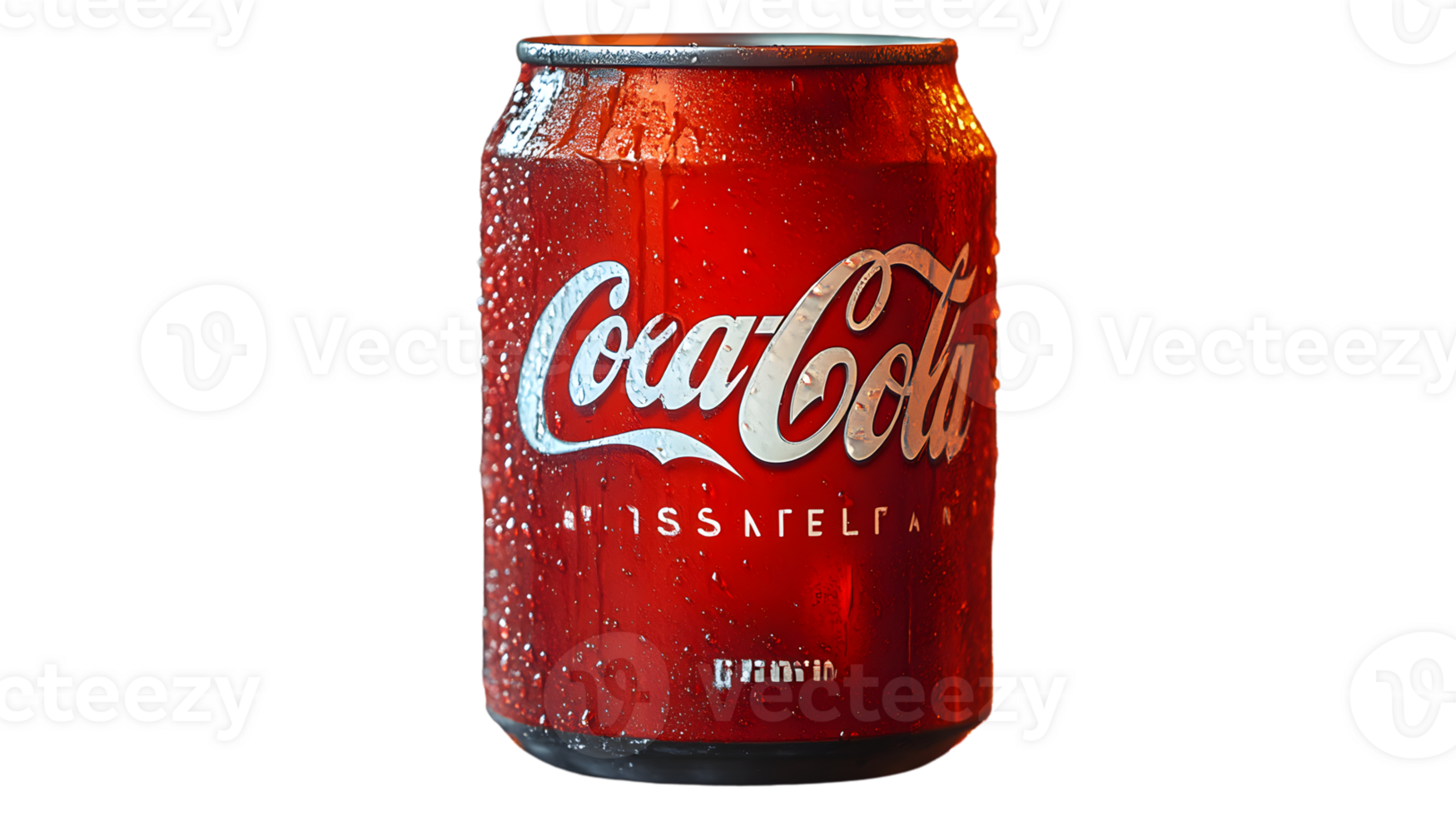 A refreshing beverage in a chilled can with condensation perfect for advertising and marketing png