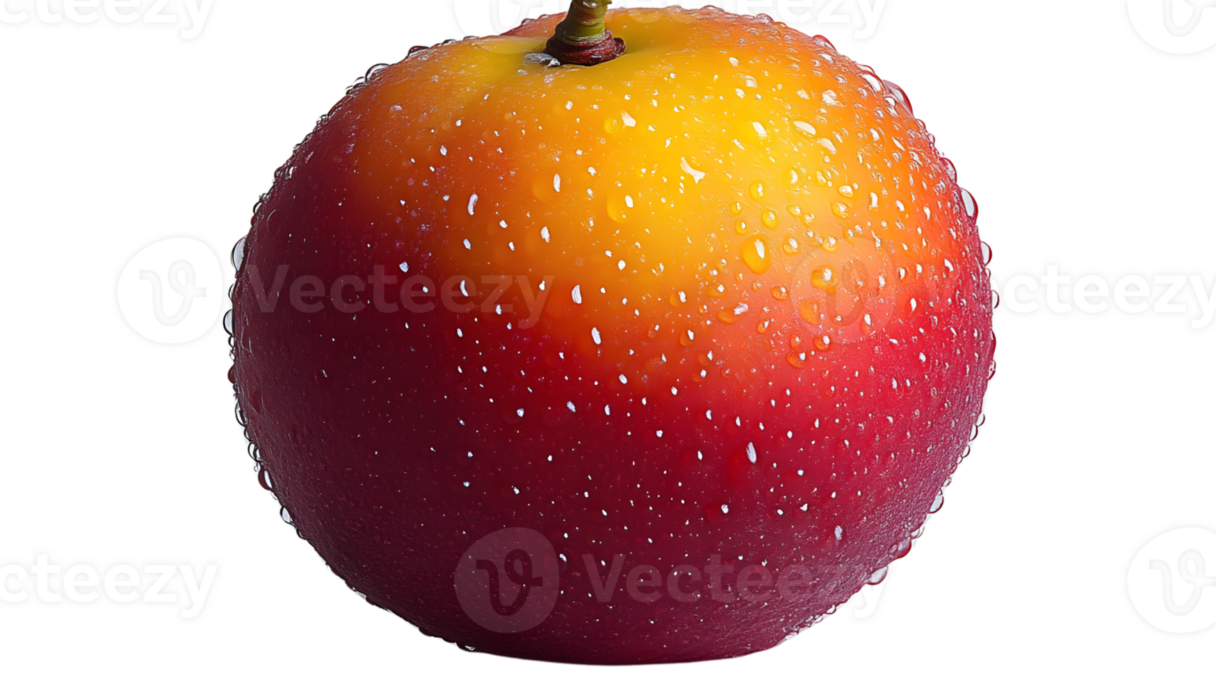 Red and Yellow Fruit with Water Drops Fresh Produce Juicy Vibrant Healthy Eating png