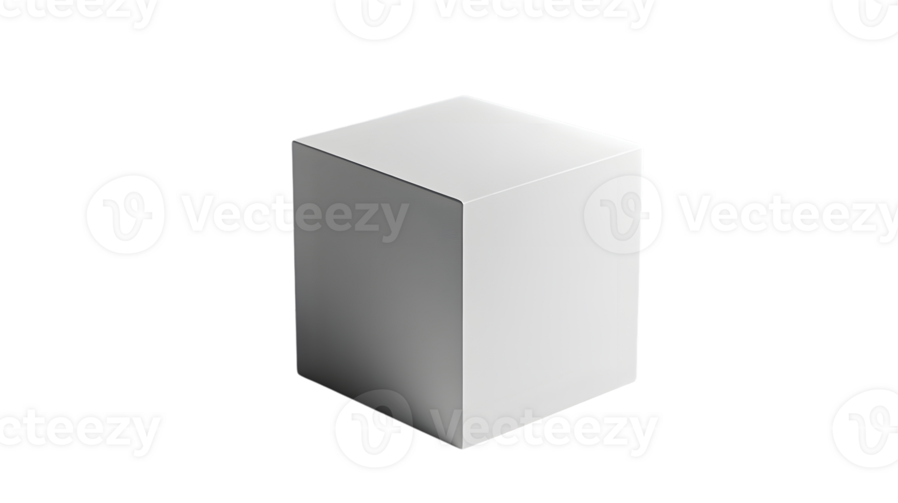 3D Rendered Cube on Black Background Minimalist Design for Creative Projects and Presentations png