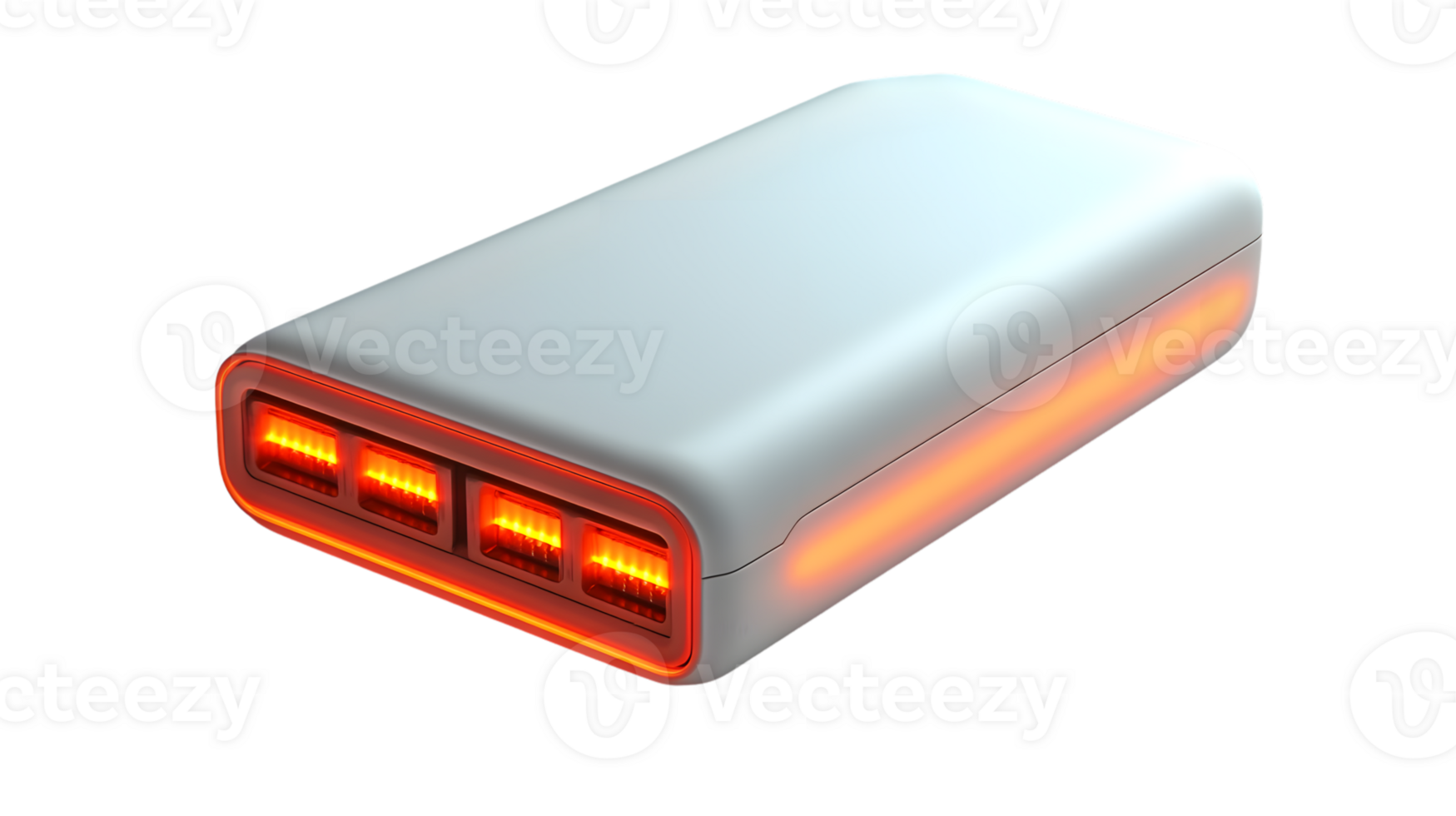 Futuristic Device with Glowing Red Lights Modern Technology and Innovation in Compact Design png