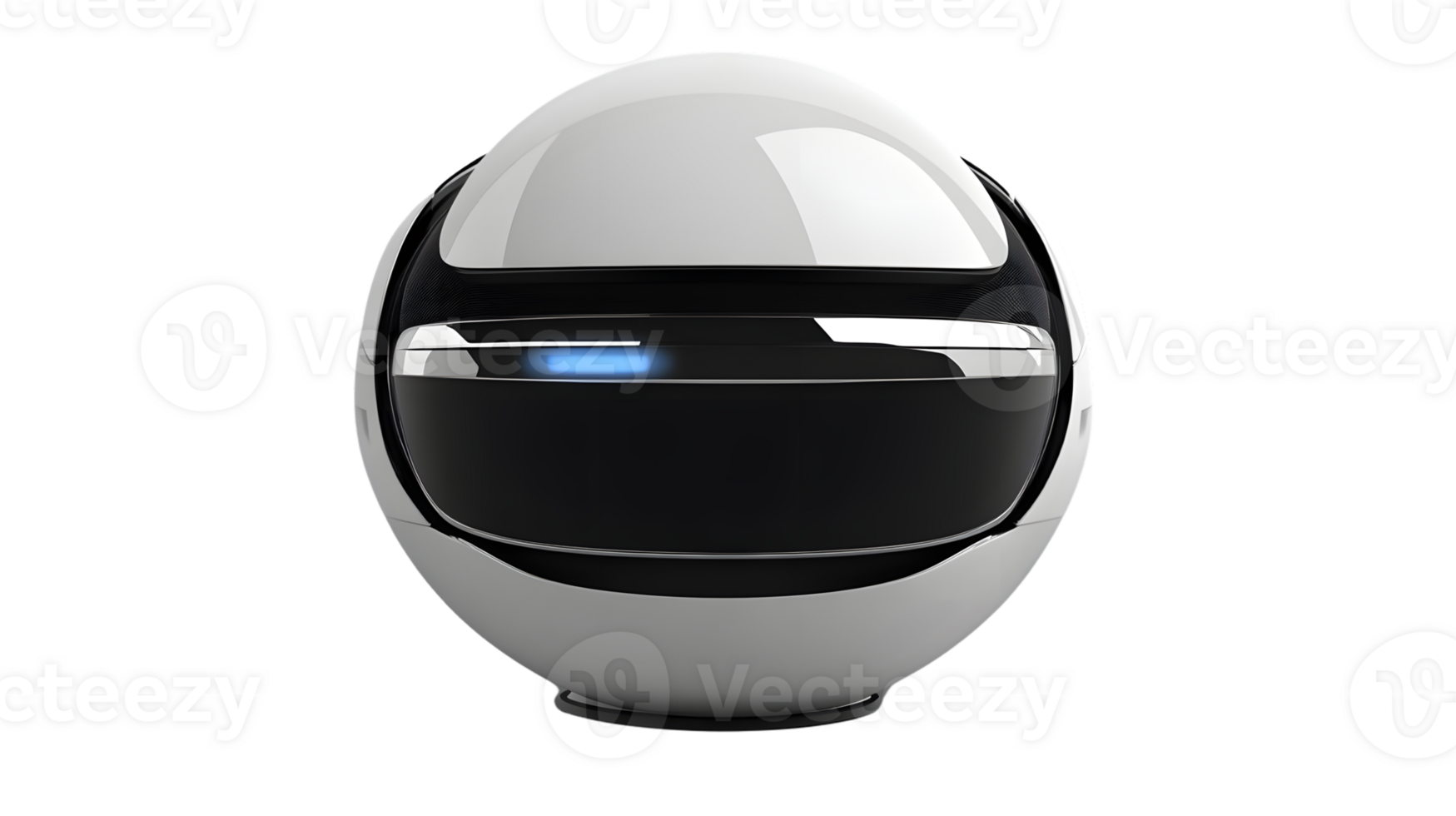Futuristic EggShaped Virtual Reality Headset Technology Device 3D Render png