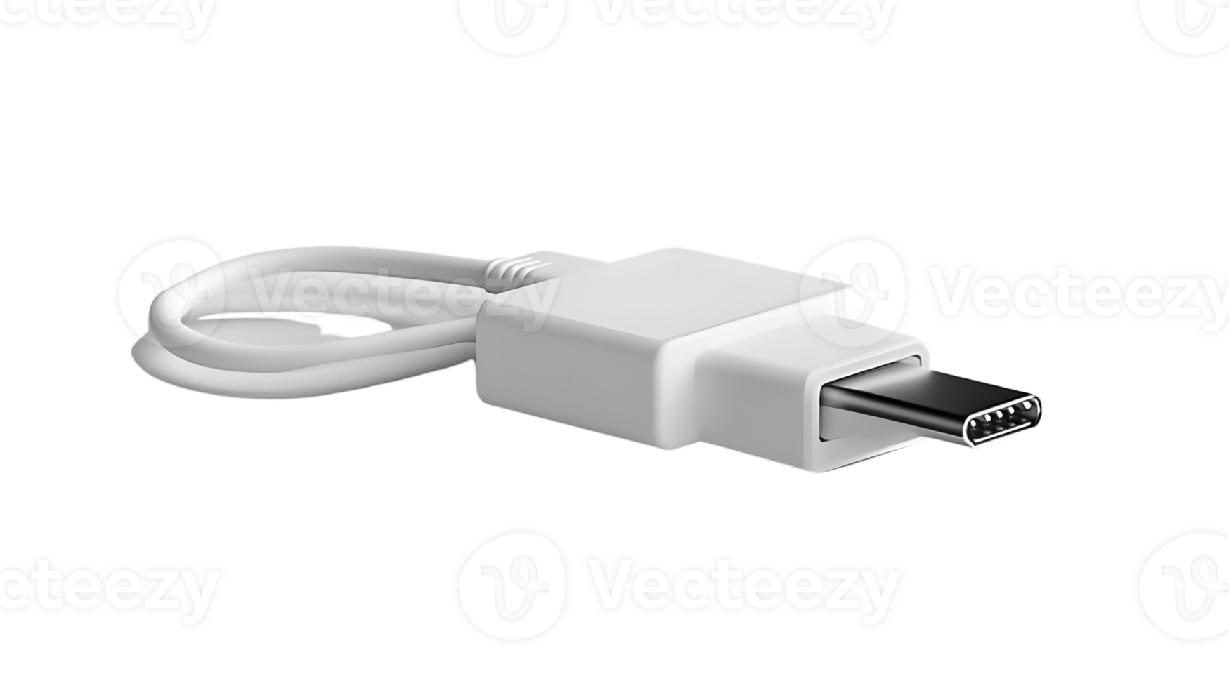 USBC Cable CloseUp Modern Connector for Data Transfer and Charging Solutions png